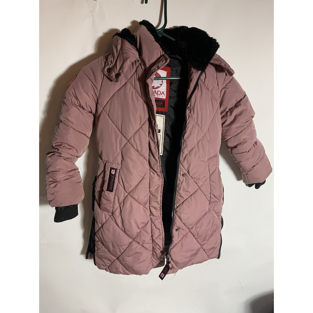 Canada Weather Gear Girls Full-Zip Button-Up Puffer Jacket Size 6 - Picture 7 of 14